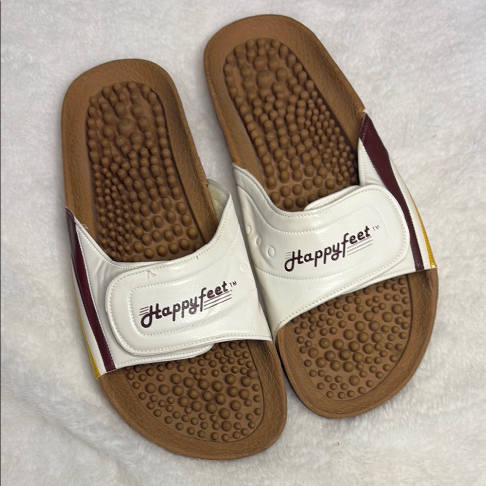 White and Brown Men's Sandals